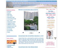 Tablet Screenshot of crescentbeachclubcondos.com